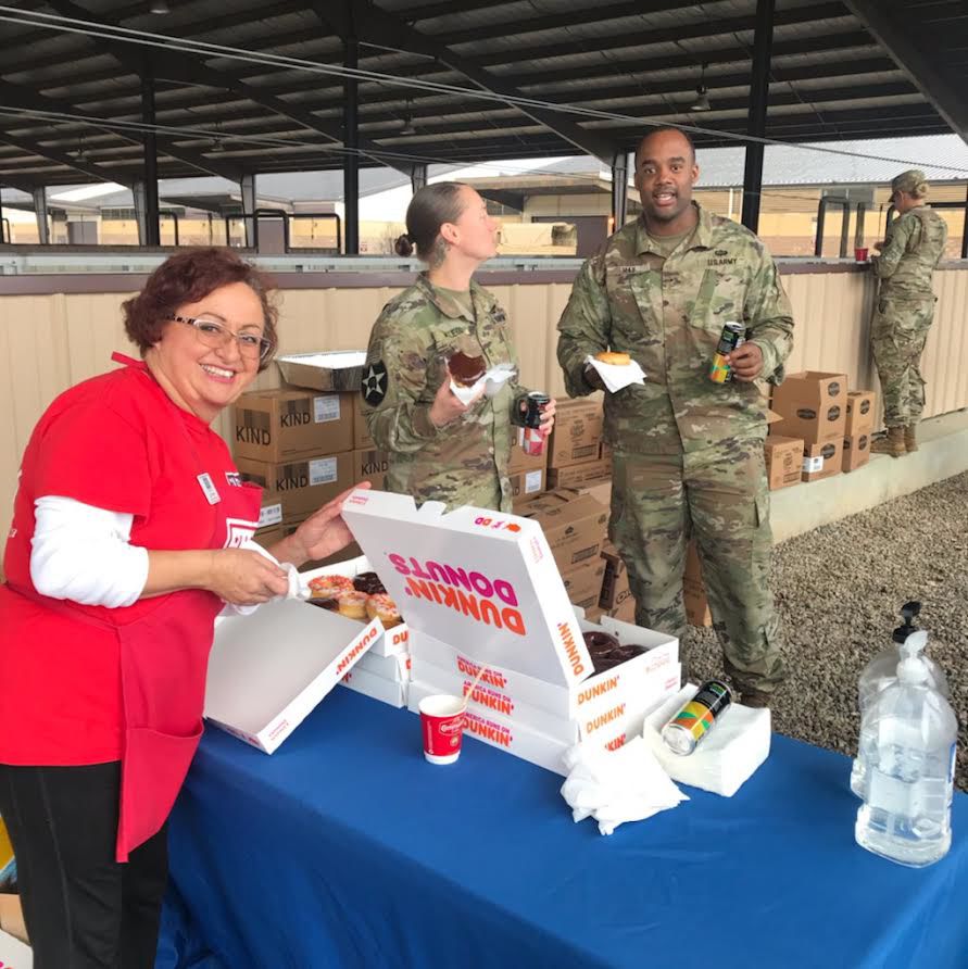 Dunkin donuts for troops